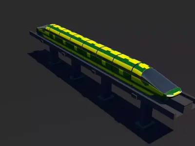 Monorail Train 3D model