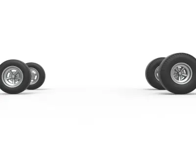 Wheel Set of Gasser Scale 1 to 25 3D print model