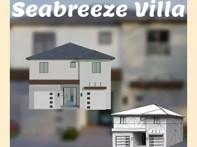 seabreeze villa Low-poly 3D model