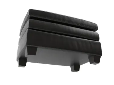 Ottoman v1 Low-poly 3D model