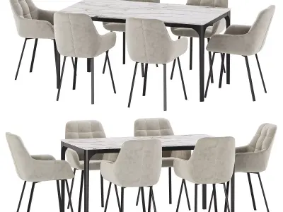 Dining set 25 3D model