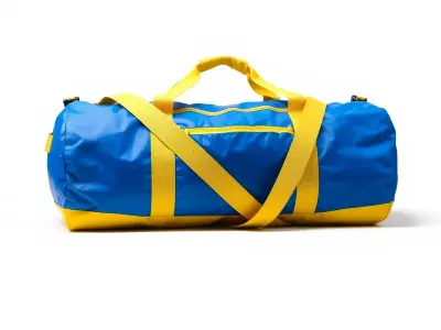 Blue and Yellow Sports Bag D Model Pack Low-poly 3D model