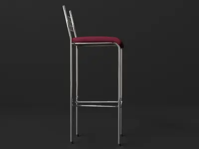 High Stool Chair 3D model