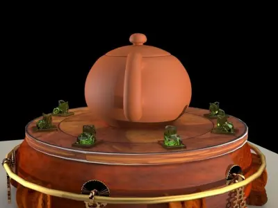 Chinese teapot 3D model