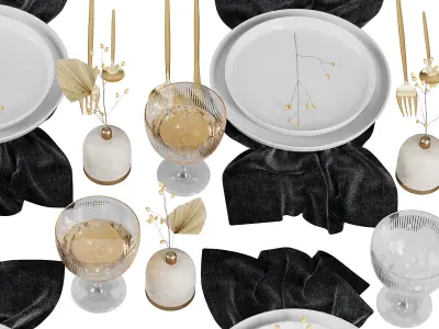 Table Setting V6 3D model