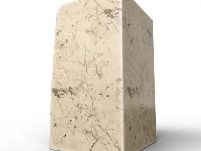 Marble refinement in candlelight Low-poly 3D model