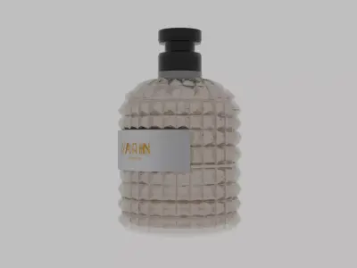 Elegant 3D Perfume Bottle with Luxury Design Low-poly 3D model