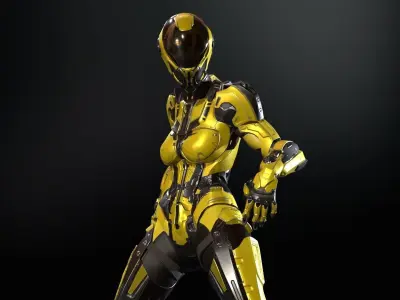 CyberJagg4 Low-poly 3D model