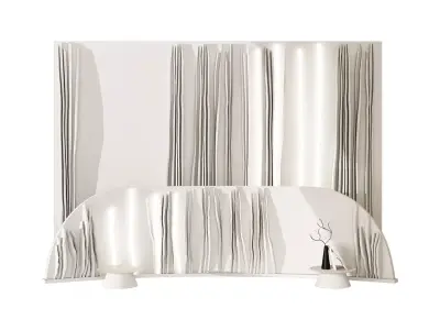 Headboard Snow 3D model