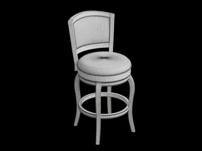 Colin Swivel Bar Stool 3D model