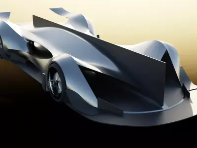 Virtual Race Car  3D model