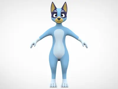 Bluey 3D model
