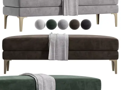 Tiffany Bench By Cazarina 3D model