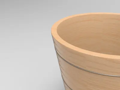 Pula Champagne Cooler Low-poly 3D model