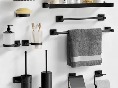 Bathroom accessories 37 3D model