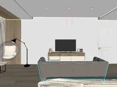 bedroom modern 3D model