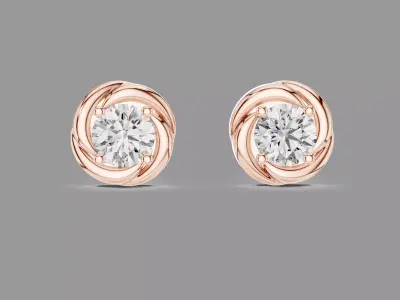 Diamond Earrings  3D print model