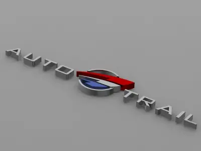auto trail logo 3D model