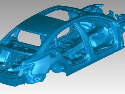 Automotive Car Body - Body in White 3D print model