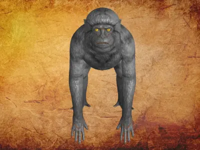 Animal - Monkey Low-poly 3D model