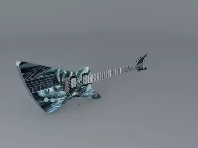 H R Giger Steve Stevens Atomic Playboysguitar Free 3D model