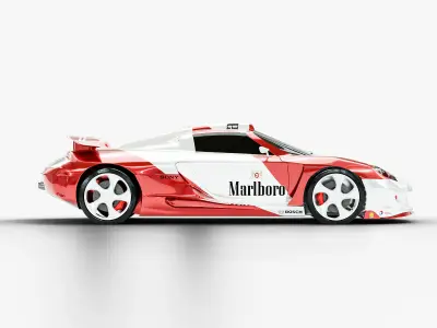 Posche Carrera GT Marlboro 3D model