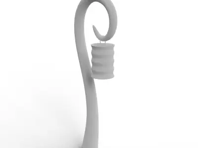 Fantasy Lamp Lantern Low-poly 3D model