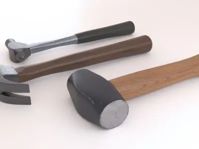 Hammers three 3D model
