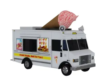Ice Cream Truck 2 3D model