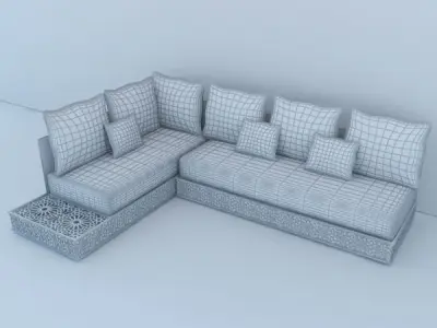Traditional Moroccan Lounge 3D model