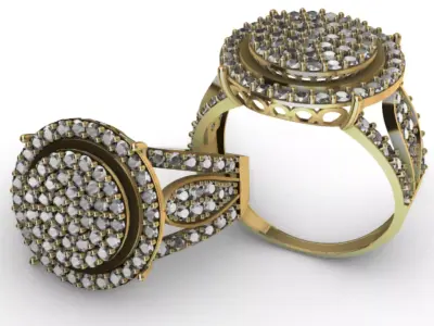 Ring Lady Fashion R-001 3D print model