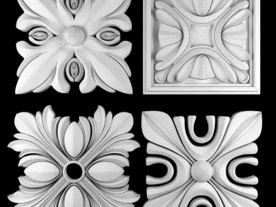 Ornament Element Pack 23 3D model