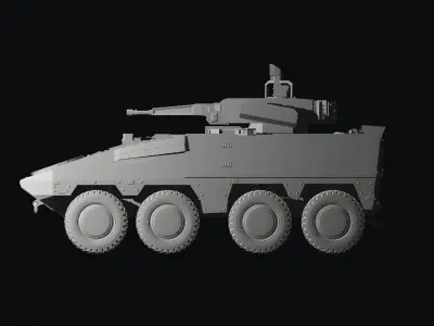 Boxer 8x8 rct30 turret 3D print model
