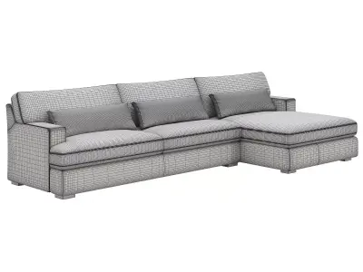 Dune Two-Piece Large Chaise Sectional By Arhaus 3D model