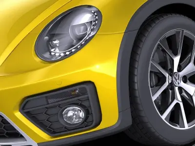 Volkswagen Beetle Dune Convertible 2017 VRAY  3D model