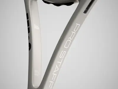 Wilson Pro Staff RF97 Autograph Silver 3D model