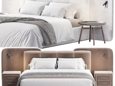 Evory Modern bed 3D model