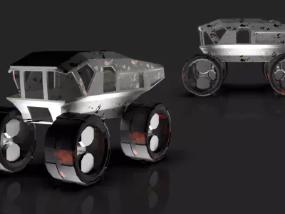 Sifi Truck Modeling For AR VR Games And Freelance Projects Free low-poly 3D model