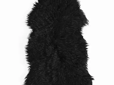 Supersoft Shearling Rug 3D model