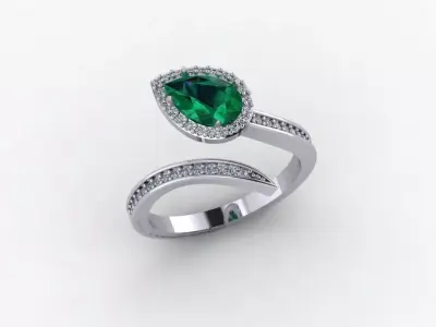 Diamond Ring 3D print model 3D print model