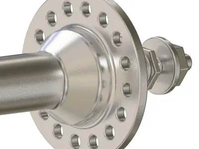 Bicycle Hub Axle 3D print model