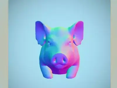pig art 3D model