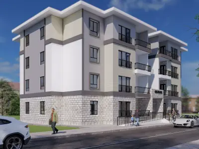 2 Apartment Buildings 3D model