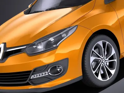 Renault Megane 5-door 2016 VRAY 3D model