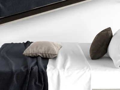 bed Modern double 3D model