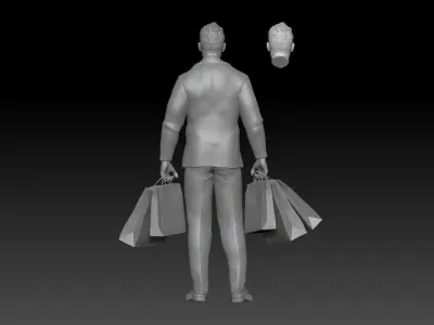 SHOPPING GIRL BODYGUARD 3D print model