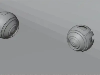 scifi drone Free low-poly 3D model