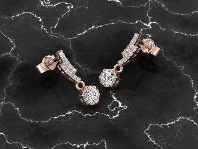 Jewelry Earring 3D print model