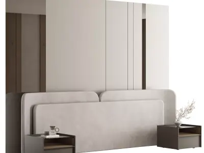 Headboard Wall Panel Composition 23 3D model
