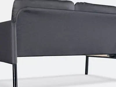 GLOSTAD 2-sitssoffa Low-poly 3D model